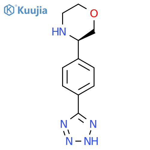 (3R)-3-4-(2H-1,2,3,4-tetrazol-5-yl)phenylmorpholine structure