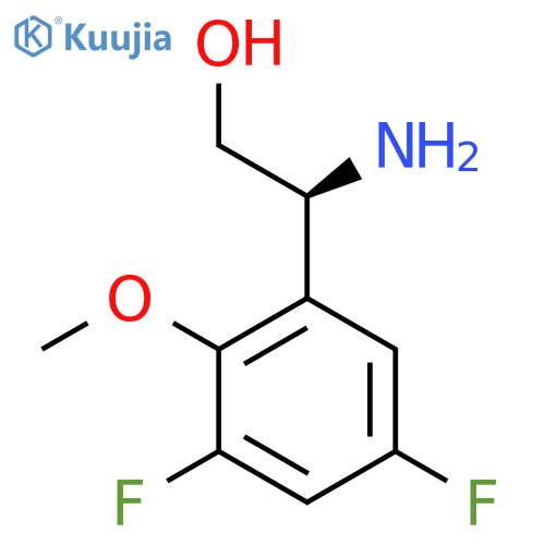 (2S)-2-amino-2-(3,5-difluoro-2-methoxyphenyl)ethan-1-ol structure