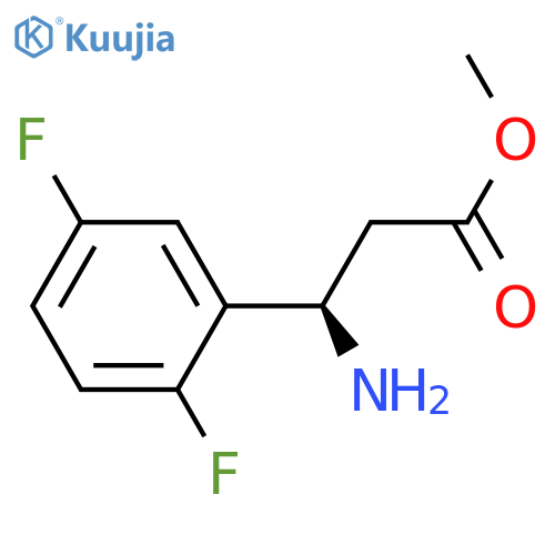 METHYL (3R)-3-AMINO-3-(2,5-DIFLUOROPHENYL)PROPANOATE structure