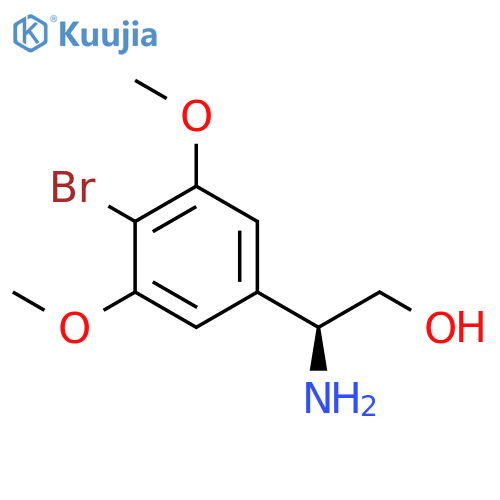 (2S)-2-amino-2-(4-bromo-3,5-dimethoxyphenyl)ethan-1-ol structure
