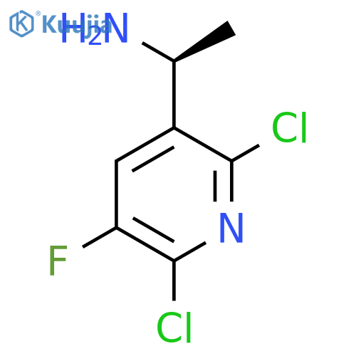 (1S)-1-(2,6-dichloro-5-fluoropyridin-3-yl)ethan-1-amine structure