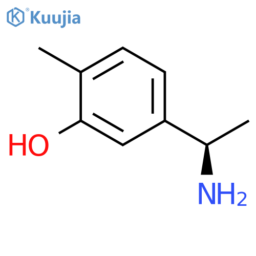 5-(1R)-1-aminoethyl-2-methylphenol structure
