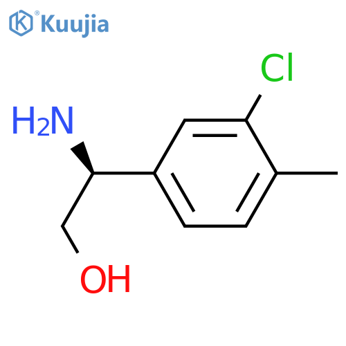 (2S)-2-amino-2-(3-chloro-4-methylphenyl)ethan-1-ol structure