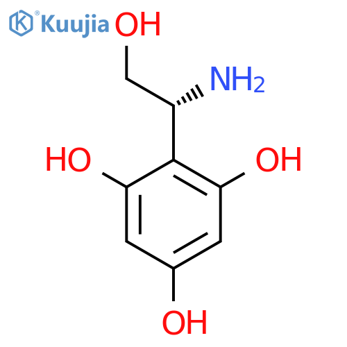 2-(1R)-1-amino-2-hydroxyethylbenzene-1,3,5-triol structure
