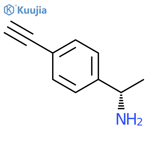 (1S)-1-(4-ethynylphenyl)ethan-1-amine structure