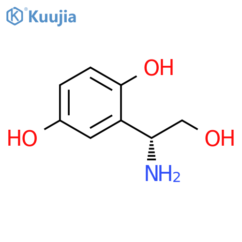 2-(1R)-1-amino-2-hydroxyethylbenzene-1,4-diol structure