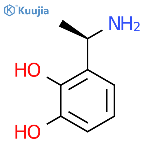 3-(1R)-1-aminoethylbenzene-1,2-diol structure
