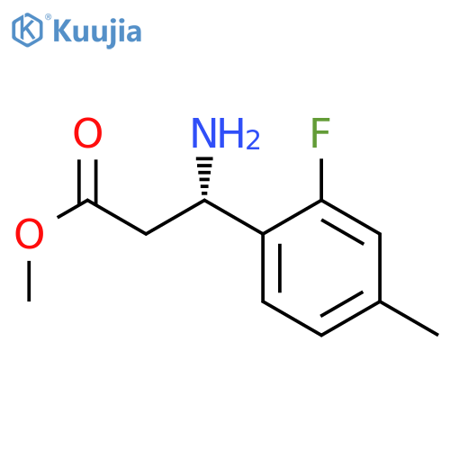 METHYL (3S)-3-AMINO-3-(2-FLUORO-4-METHYLPHENYL)PROPANOATE structure