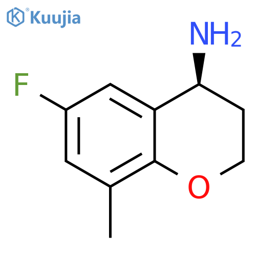 (4S)-6-FLUORO-8-METHYL-3,4-DIHYDRO-2H-1-BENZOPYRAN-4-AMINE structure