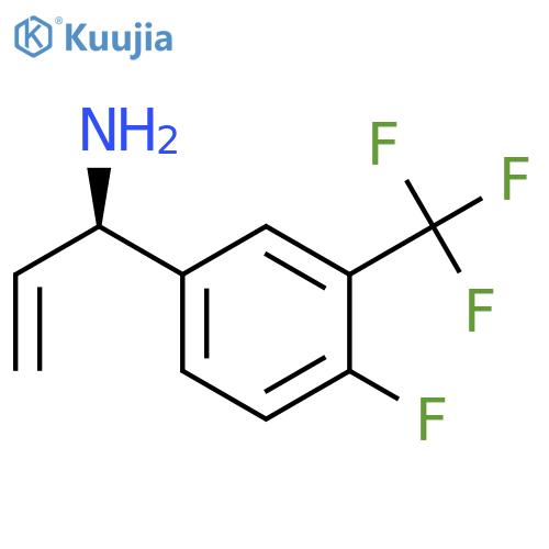 (1R)-1-[4-FLUORO-3-(TRIFLUOROMETHYL)PHENYL]PROP-2-ENYLAMINE structure
