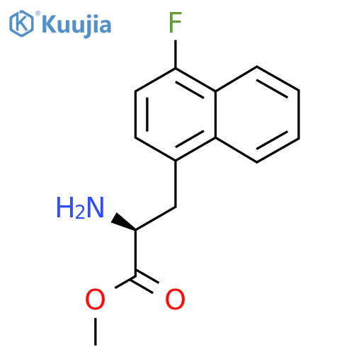 methyl (2S)-2-amino-3-(4-fluoronaphthalen-1-yl)propanoate structure