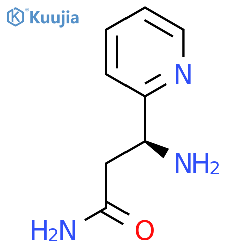 (3S)-3-amino-3-(pyridin-2-yl)propanamide structure