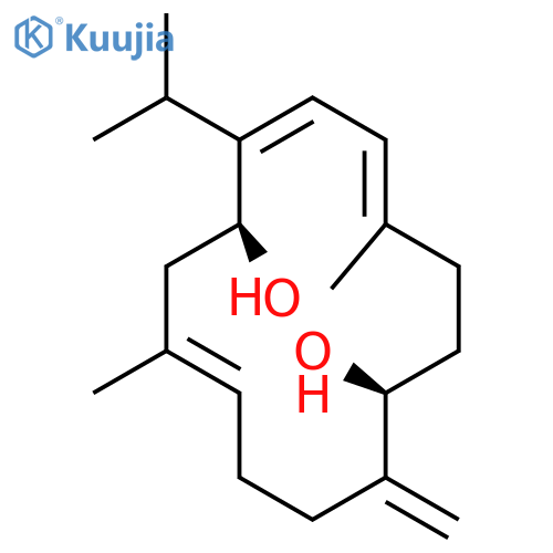 2,4,12-Cyclotetradecatriene-1,8-diol,5,13-dimethyl-9-methylene-2-(1-methylethyl)-, (1S,2Z,4E,8S,12E)- structure