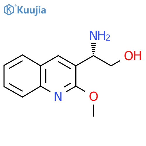 (2S)-2-amino-2-(2-methoxyquinolin-3-yl)ethan-1-ol structure