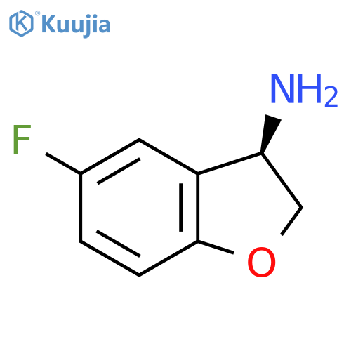 (3R)-5-Fluoro-2,3-dihydro-1-benzofuran-3-amine structure