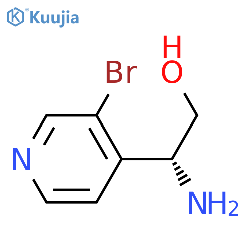 (2R)-2-amino-2-(3-bromopyridin-4-yl)ethan-1-ol structure