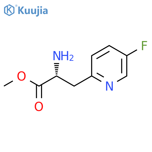 methyl (2R)-2-amino-3-(5-fluoro-2-pyridyl)propanoate structure