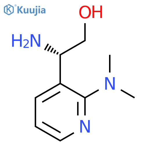 (2S)-2-amino-2-2-(dimethylamino)pyridin-3-ylethan-1-ol structure