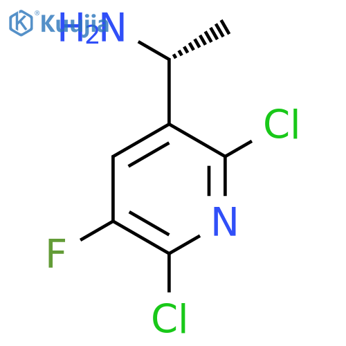 (1R)-1-(2,6-dichloro-5-fluoropyridin-3-yl)ethan-1-amine structure