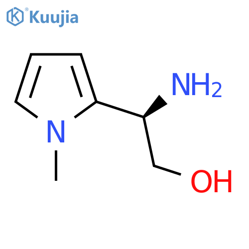 (2R)-2-amino-2-(1-methyl-1H-pyrrol-2-yl)ethan-1-ol structure