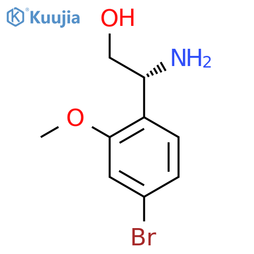 (2R)-2-amino-2-(4-bromo-2-methoxyphenyl)ethan-1-ol structure