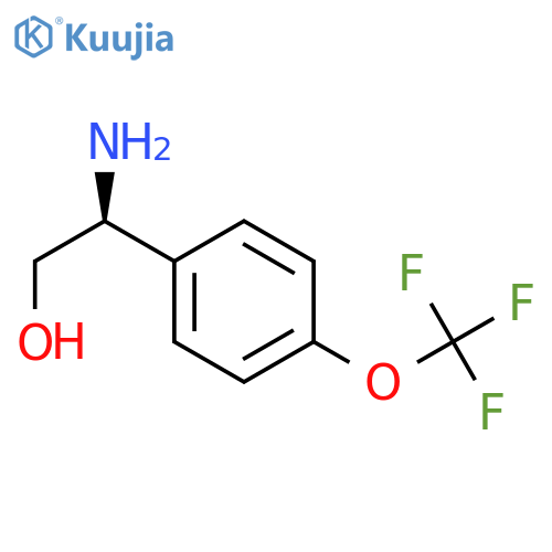(2S)-2-amino-2-4-(trifluoromethoxy)phenylethan-1-ol structure