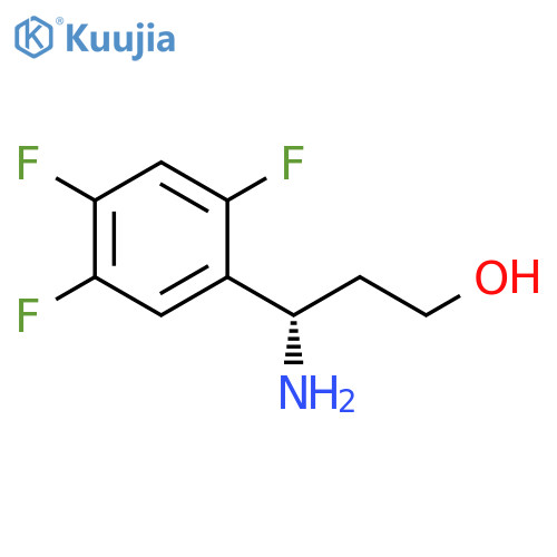 (3S)-3-AMINO-3-(2,4,5-TRIFLUOROPHENYL)PROPAN-1-OL structure