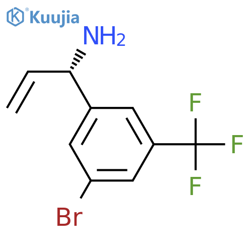 (1S)-1-[5-BROMO-3-(TRIFLUOROMETHYL)PHENYL]PROP-2-ENYLAMINE structure