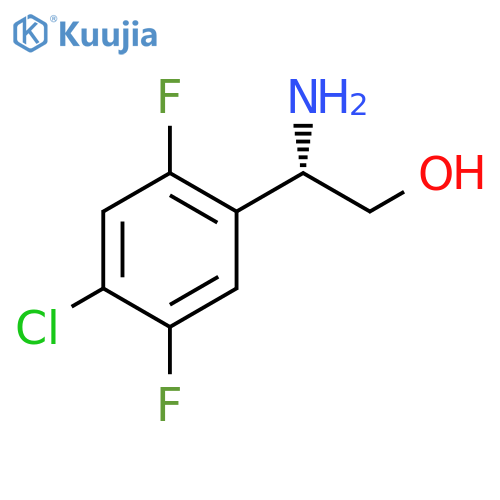 (2S)-2-amino-2-(4-chloro-2,5-difluorophenyl)ethan-1-ol structure
