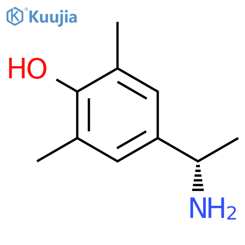 4-(1S)-1-aminoethyl-2,6-dimethylphenol structure