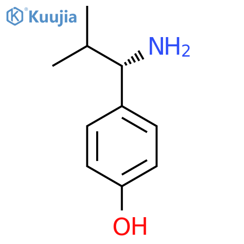 4-(1S)-1-Amino-2-methylpropylphenol structure
