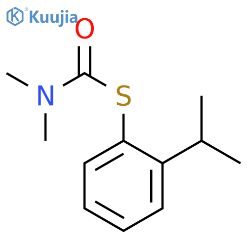 Carbamothioic acid, dimethyl-, S-[2-(1-methylethyl)phenyl] ester structure