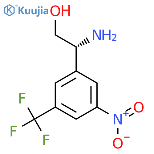 (2R)-2-amino-2-3-nitro-5-(trifluoromethyl)phenylethan-1-ol structure
