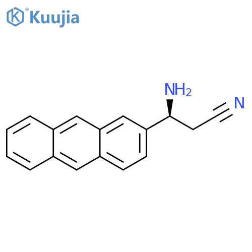 (3S)-3-AMINO-3-(2-ANTHRYL)PROPANENITRILE structure