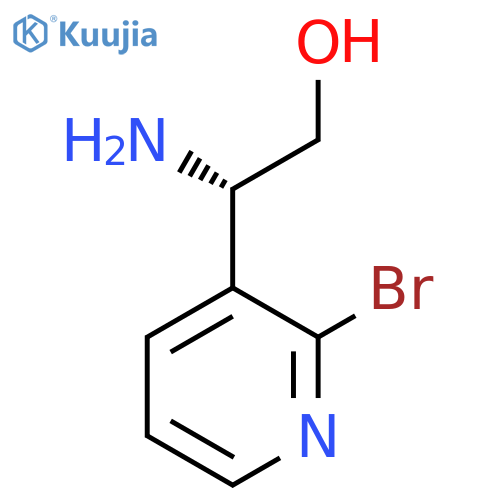 (2S)-2-amino-2-(2-bromopyridin-3-yl)ethan-1-ol structure