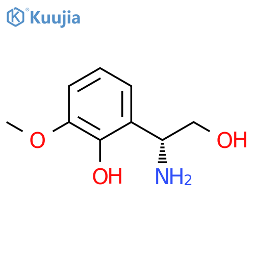 2-((1R)-1-AMINO-2-HYDROXYETHYL)-6-METHOXYPHENOL structure