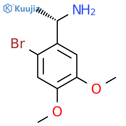 (1S)-1-(2-bromo-4,5-dimethoxyphenyl)ethan-1-amine structure