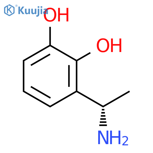 3-(1S)-1-aminoethylbenzene-1,2-diol structure