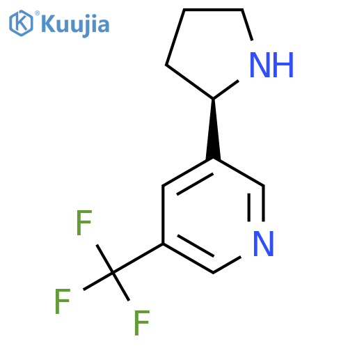 3-[(2R)-pyrrolidin-2-yl]-5-(trifluoromethyl)pyridine structure