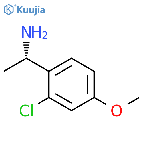 (1S)-1-(2-CHLORO-4-METHOXYPHENYL)ETHYLAMINE structure