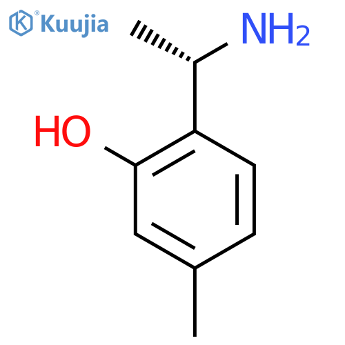 2-(1S)-1-aminoethyl-5-methylphenol structure