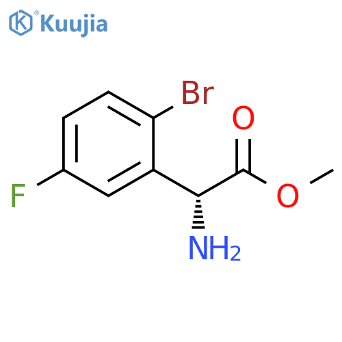 METHYL (R)-2-AMINO-2-(2-BROMO-5-FLUOROPHENYL)ACETATE HCL structure