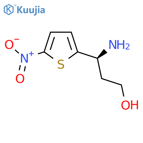 (3S)-3-amino-3-(5-nitrothiophen-2-yl)propan-1-ol structure