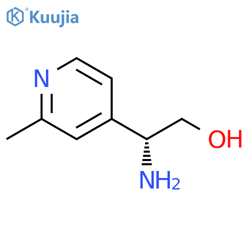 (2R)-2-amino-2-(2-methylpyridin-4-yl)ethan-1-ol structure