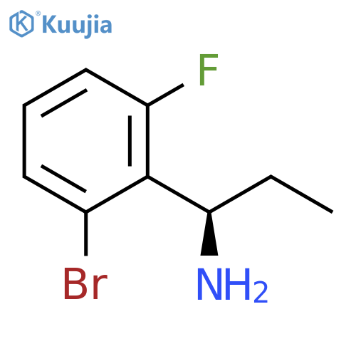 (1R)-1-(2-BROMO-6-FLUOROPHENYL)PROPYLAMINE structure