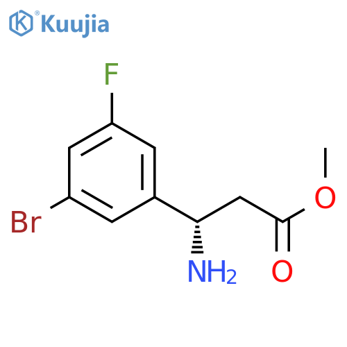 METHYL (3S)-3-AMINO-3-(3-BROMO-5-FLUOROPHENYL)PROPANOATE structure
