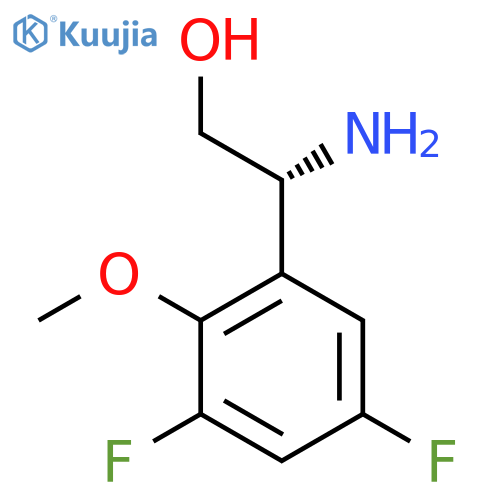 (2R)-2-amino-2-(3,5-difluoro-2-methoxyphenyl)ethan-1-ol structure