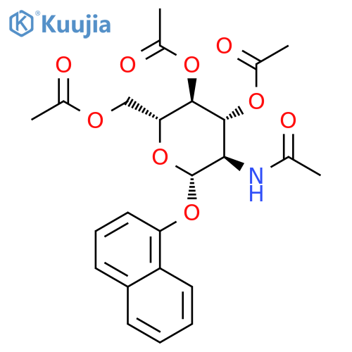 1-Naphthyl 2-acetamido-3,4,6-tri-O-acetyl-2-deoxy-b-D-glucopyranoside structure