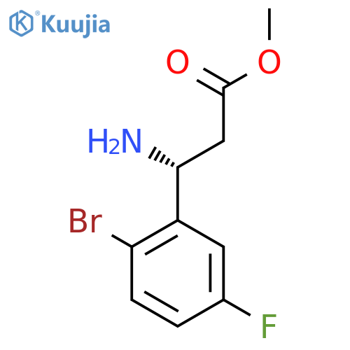 METHYL (R)-3-AMINO-3-(2-BROMO-5-FLUOROPHENYL)PROPANOATE HCL structure