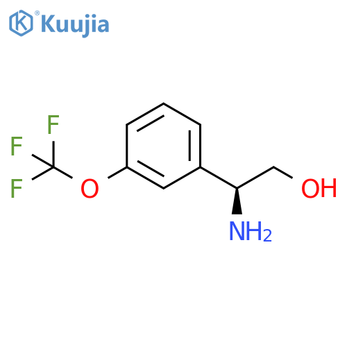 (2S)-2-amino-2-3-(trifluoromethoxy)phenylethan-1-ol structure
